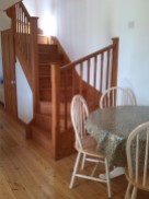 The dining table and the stairs